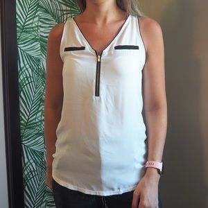 White Express Tank Top